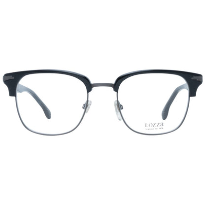 Eyeglasses Frames by Lozza for unisex in and black showcases an refined full-frame frame design featuring a sophisticated black coloured frame for an refined and refined aesthetic.