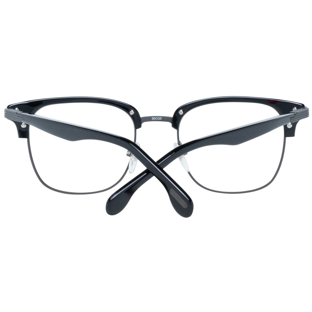 Eyeglasses Frames by Lozza for unisex in black features a refined silhouette, showcasing a refined black coloured frame and full-frame frame design for a sophisticated, premium look.