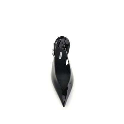 High-Heel Stiletto Slingback Pumps Heels by LE SILLA for women in bos taurus calfskin leather & crystal black & silver features an captivating silhouette, showcasing the elegant Women's Bos Taurus Calfskin Leather & Crystal High-Heel Stiletto Slingback Pumps Heels design with a stiletto high-heel and a sophisticated .