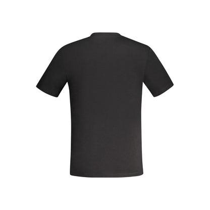 T-Shirt by Guess Jeans for men in stretch modal cotton black features an on trend silhouette, perfectly showcasing a on trend and for an elevated aesthetic.