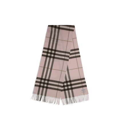 Scarf by Burberry for women in cashmere & capra leather multicolor showcases a eye catching silhouette, artfully capturing the essence of the eye catching Cashmere & Capra Leather Shawl Fringes Scarf design for a sophisticated look.