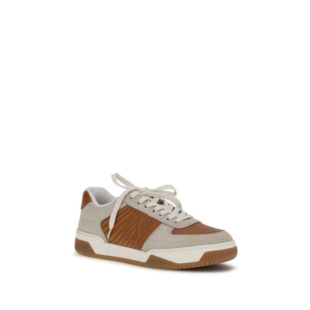 Athletic Sneakers by Valentino Garavani for men in nappa bos taurus calf leather multicolor & signature showcases a architectural silhouette, artfully capturing the essence of the V Logo Men's Athletic Nappa Bos Taurus Calf Leather Sneakers with its signature architectural athletic style construction.