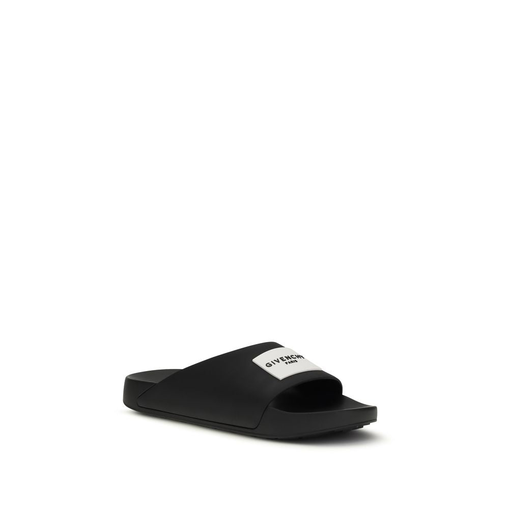 Givenchy Women's Rubber Sandals - Black Signature