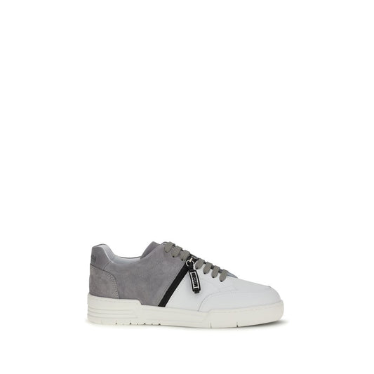Sneakers by Moschino for men in bos taurus calf suede leather multicolor features an fashionable silhouette, showcasing the premium Men's Low Top Bos Taurus Calf Suede Leather Sneakers in a fashionable low-top style that offers a fashionable finish for refined style.