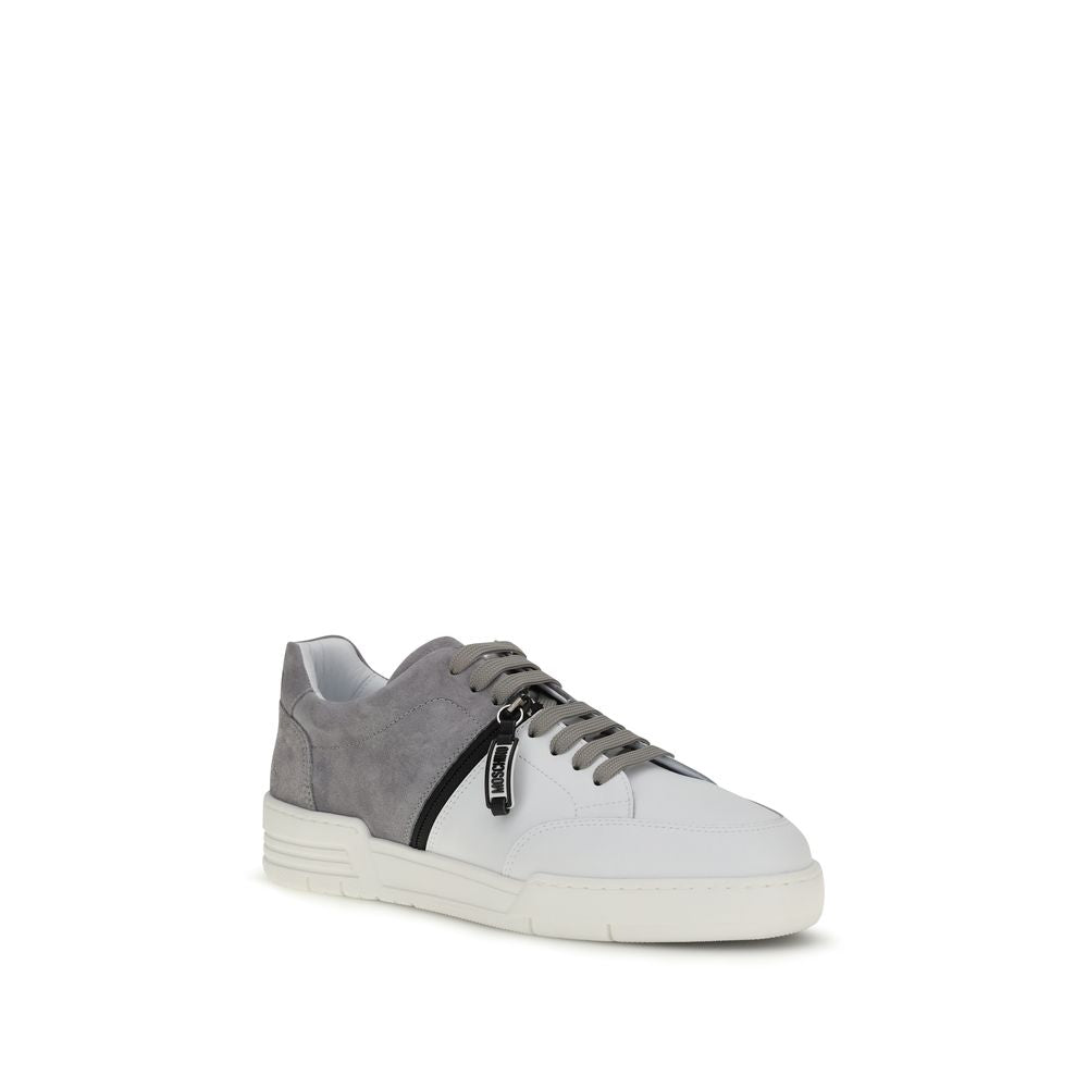 Sneakers by Moschino for men in bos taurus calf suede leather multicolor presents a impeccable silhouette as Men's Low Top Bos Taurus Calf Suede Leather Sneakers, expertly defined by a impeccable low-top style for a impeccable, high-fashion look.