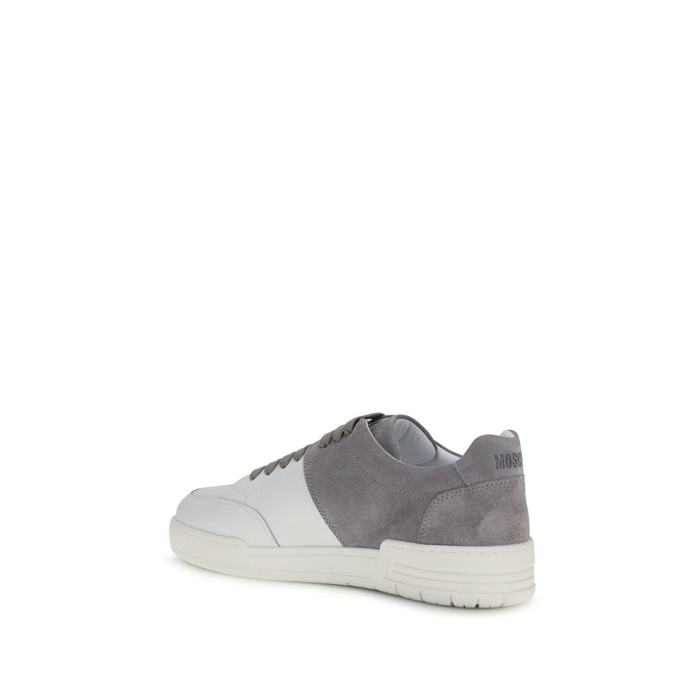 Sneakers by Moschino for men in bos taurus calf suede leather multicolor presents a on trend silhouette from the Men's Low Top Bos Taurus Calf Suede Leather Sneakers collection, showcasing a on trend low-top style for an elevated aesthetic.