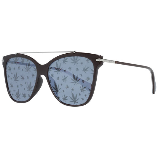 Sunglasses by Police for women in brown features an ethereal butterfly frame design with brown coloured frame frames and category-3-dark-tint lens for a ethereal finish.