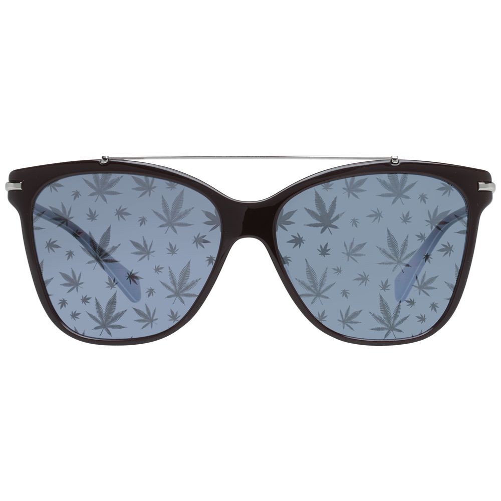 Sunglasses by Police for women in brown features an lustrous butterfly frame design with brown coloured frame detailing and category-3-dark-tint lens for a lustrous aesthetic.