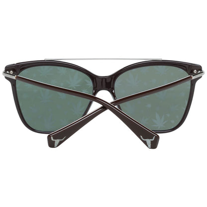 Sunglasses by Police for women in brown features an lustrous butterfly frame design with brown coloured frame detailing and category-3-dark-tint lens for a lustrous aesthetic.