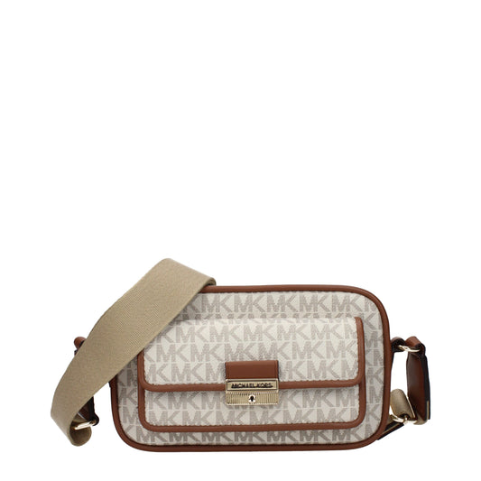 Crossbody Handbag by Michael Kors for women in fabric beige features an multi-faceted design with a secure , ample , and versatile crossbody-strap & adjustable-strap for a multi-faceted finish.