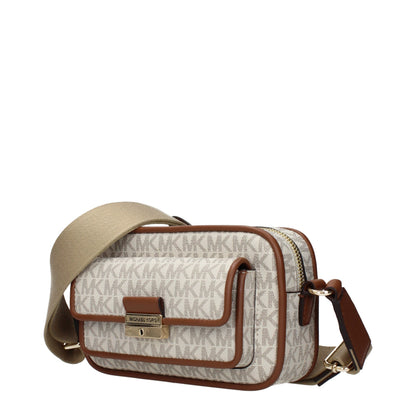 Crossbody Handbag by Michael Kors for women in fabric beige features a transformative elegance silhouette, showcasing a secure , organized , and versatile crossbody-strap & adjustable-strap for a transformative elegance look.