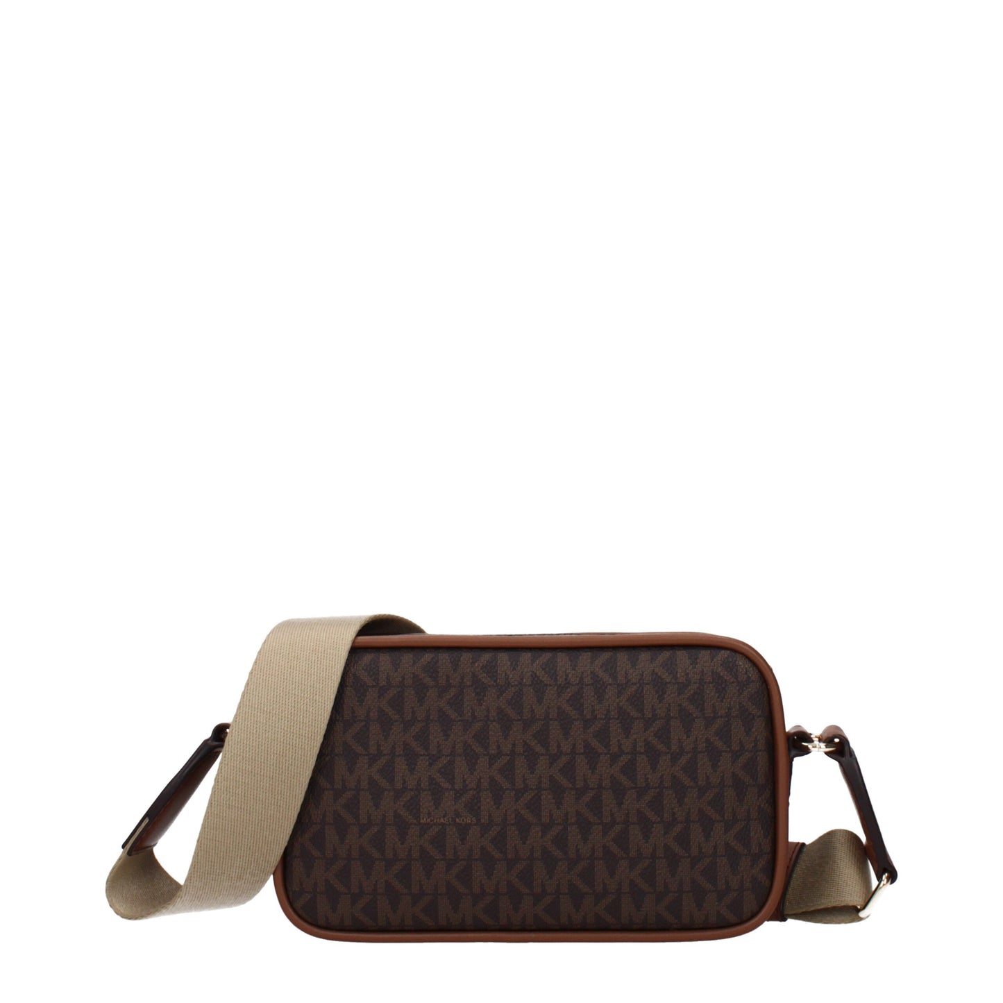 Crossbody Handbag by Michael Kors for women in fabric brown features a multifaceted silhouette, showcasing a secure and multifaceted with versatile crossbody-strap & adjustable-strap for multifaceted style.