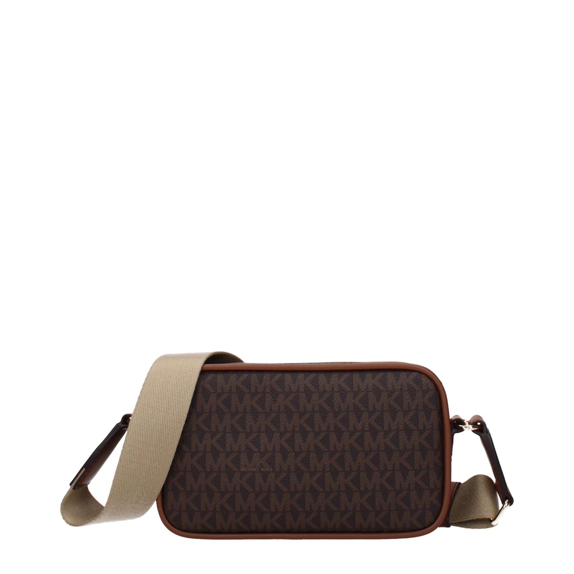 Crossbody Handbag by Michael Kors for women in fabric brown features a multifaceted silhouette, showcasing a secure and multifaceted with versatile crossbody-strap & adjustable-strap for multifaceted style.