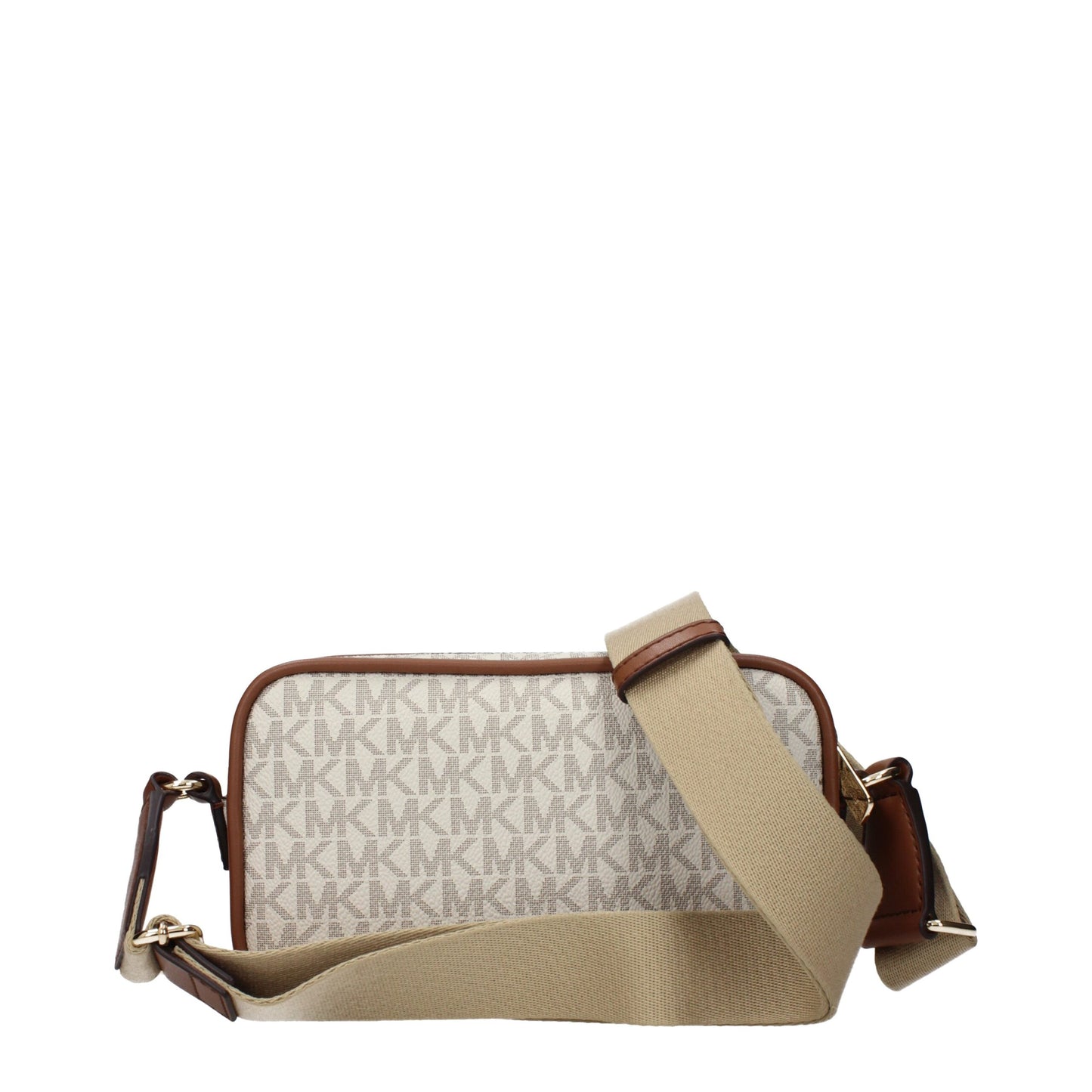 Crossbody Handbag by Michael Kors for women in fabric beige showcases a versatile sophistication silhouette, featuring a secure , versatile sophistication , and versatile crossbody-strap & adjustable-strap for a versatile sophistication finish.