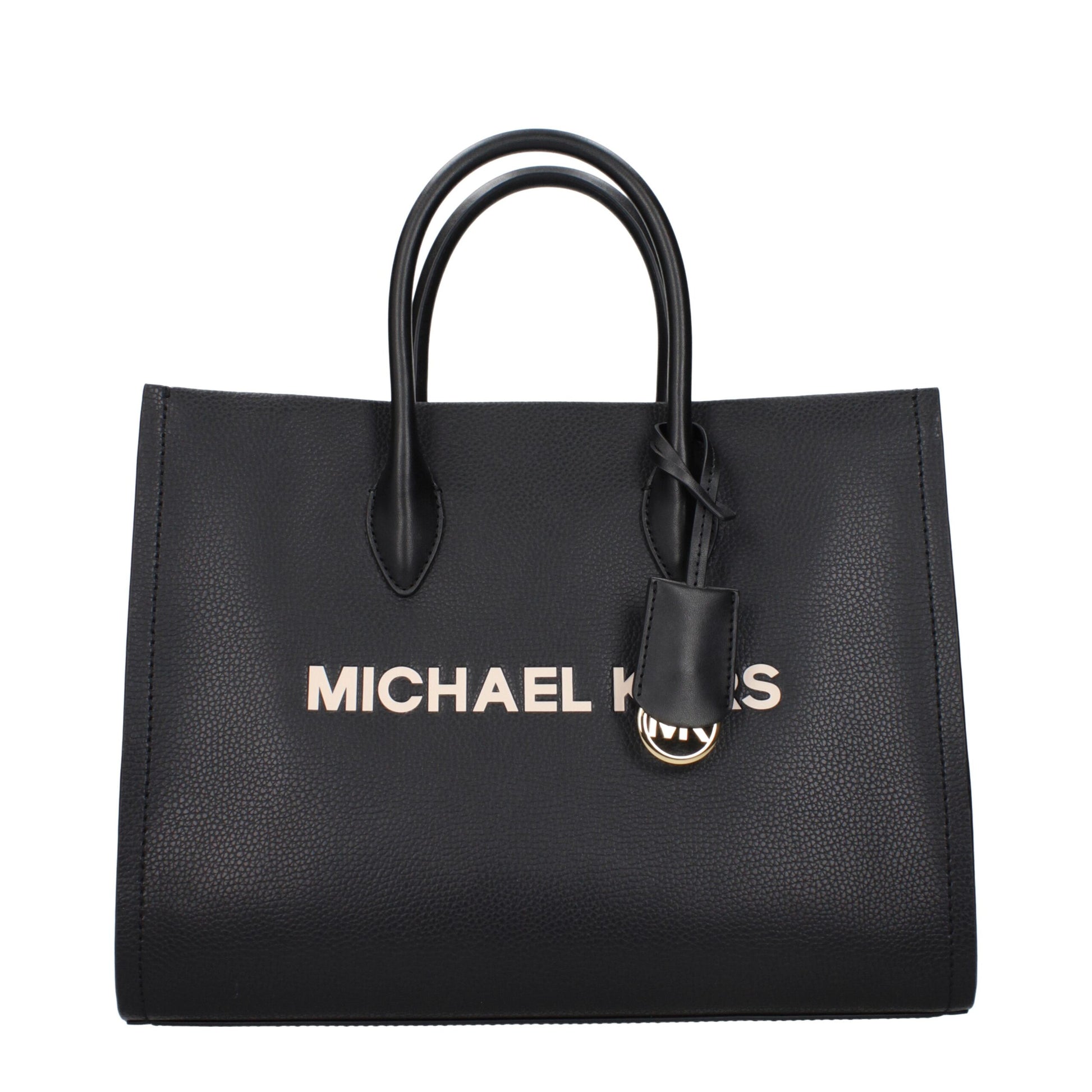 This Handbag by Michael Kors for women in leather and black presents a sculptural silhouette featuring a secure , ample , and versatile adjustable-strap for a sculptural finish.