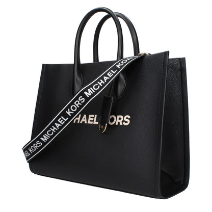 Handbag by Michael Kors for women in leather black features a ornamental silhouette, showcasing a secure , ample , and ornamental adjustable-strap for a sophisticated look.