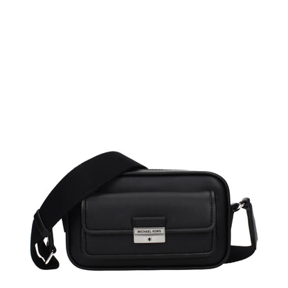 Crossbody Handbag by Michael Kors for women in leather black features a transformative elegance silhouette, showcasing a secure , organized , and versatile crossbody-strap & adjustable-strap for a transformative elegance look.