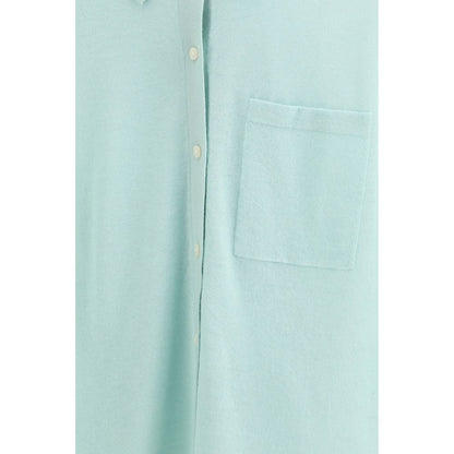 Dress Shirt by Guest in Residence for women in cashmere blue presents a discerning silhouette, showcasing a sophisticated and for a truly discerning finish.