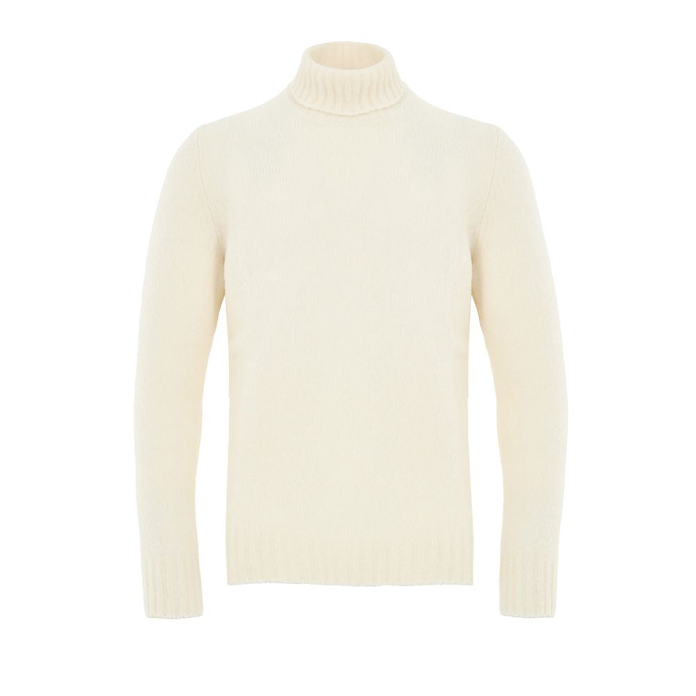 This Sweater by Gran Sasso for men in polyamide wool white presents a understated silhouette, featuring a sophisticated turtle neckline and for a understated finish.