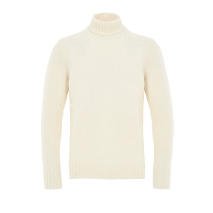 This Sweater by Gran Sasso for men in polyamide wool white presents a understated silhouette, featuring a sophisticated turtle neckline and for a understated finish.