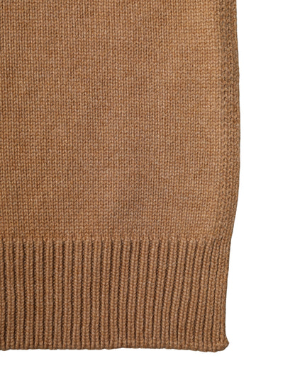 Dolce & Gabbana Brown Cashmere Knitted Foulard 207cm x 29cm Men Scarf