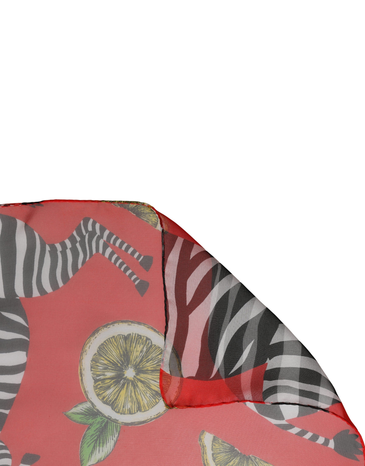 Dolce & Gabbana Silk Rectangular Stole Wrap Scarf - Red Zebra Print