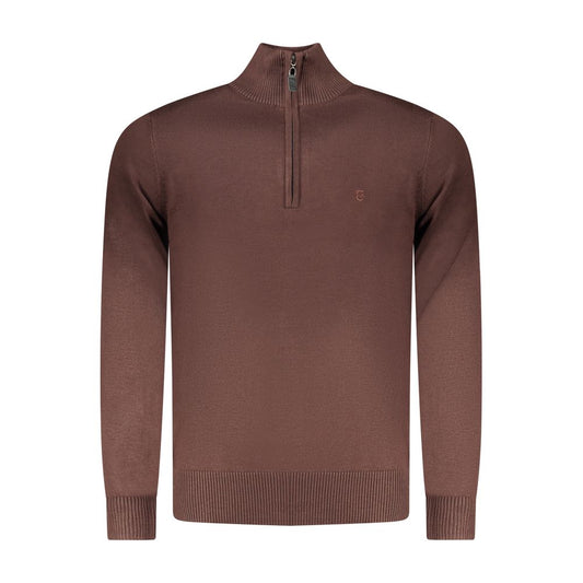 Coveri Moving Men's Nylon & Viscose Sweatshirt - Brown