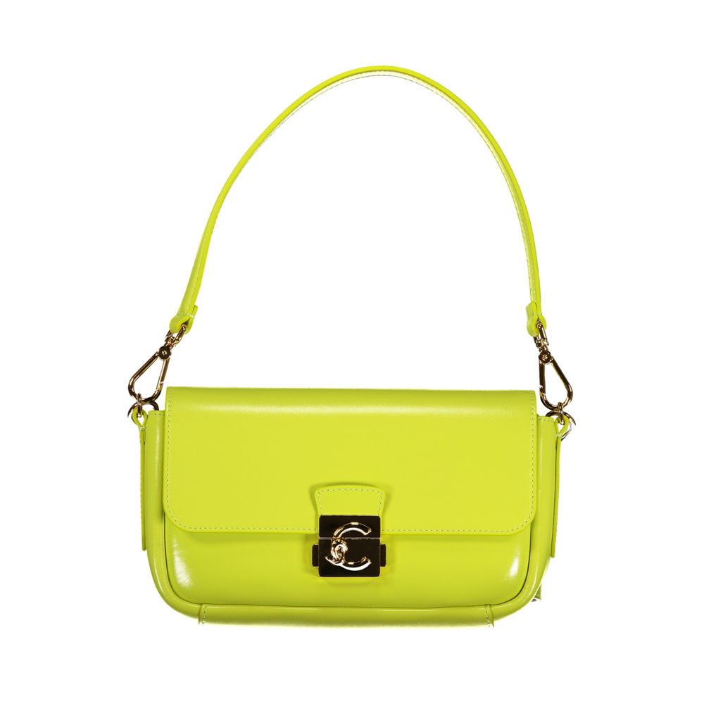 Compact Crossbody Handbag by Coccinelle for women in leather green & signature features a ornamental silhouette, showcasing a secure snap & zipper, ample internal-pockets, and ornamental crossbody-strap, shoulder-strap, adjustable-strap, detachable-strap & handle for a sophisticated look.