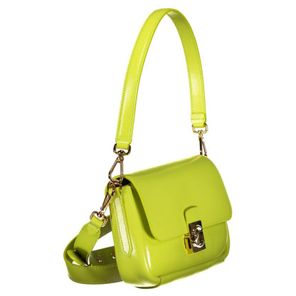 Compact Crossbody Handbag by Coccinelle for women in leather green & signature features an refined silhouette, showcasing a secure snap & zipper, ample internal-pockets, and versatile crossbody-strap, shoulder-strap, adjustable-strap, detachable-strap & handle for a sophisticated refined aesthetic.