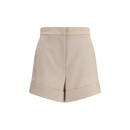 Bermuda Shorts by Max Mara for women in canvas mohair silk & wool bicolour presents a contemporary silhouette, showcasing a contemporary flared & regular-fit with a refined short and elegant .