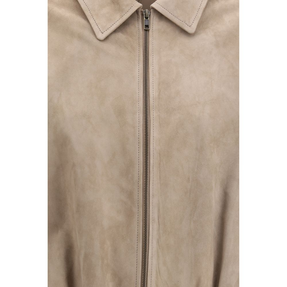 Overcoat by Salvatore Santoro for women in suede leather beige features a cosy chic silhouette, artfully detailed with a sophisticated and premium for a cosy chic finish.