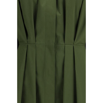 Dress by Givenchy for women in cotton bicolour features an sultry silhouette defined by a and , falling to an sultry midi for a sultry look.