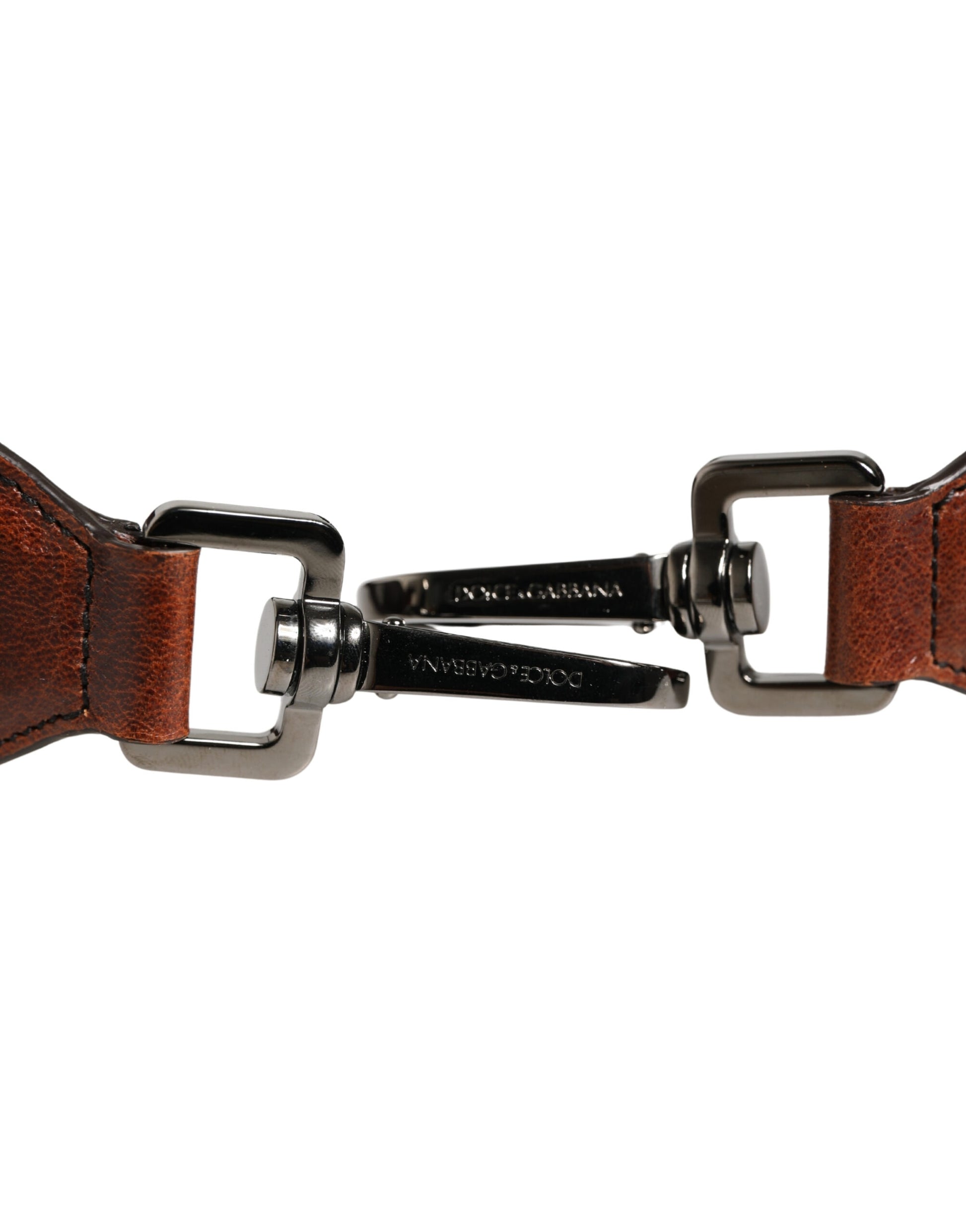 Shoulder Strap from Dolce & Gabbana for men in exotic leather brown features an on trend design from the Exotic Leather Shoulder Strap collection, highlighting a premium look.