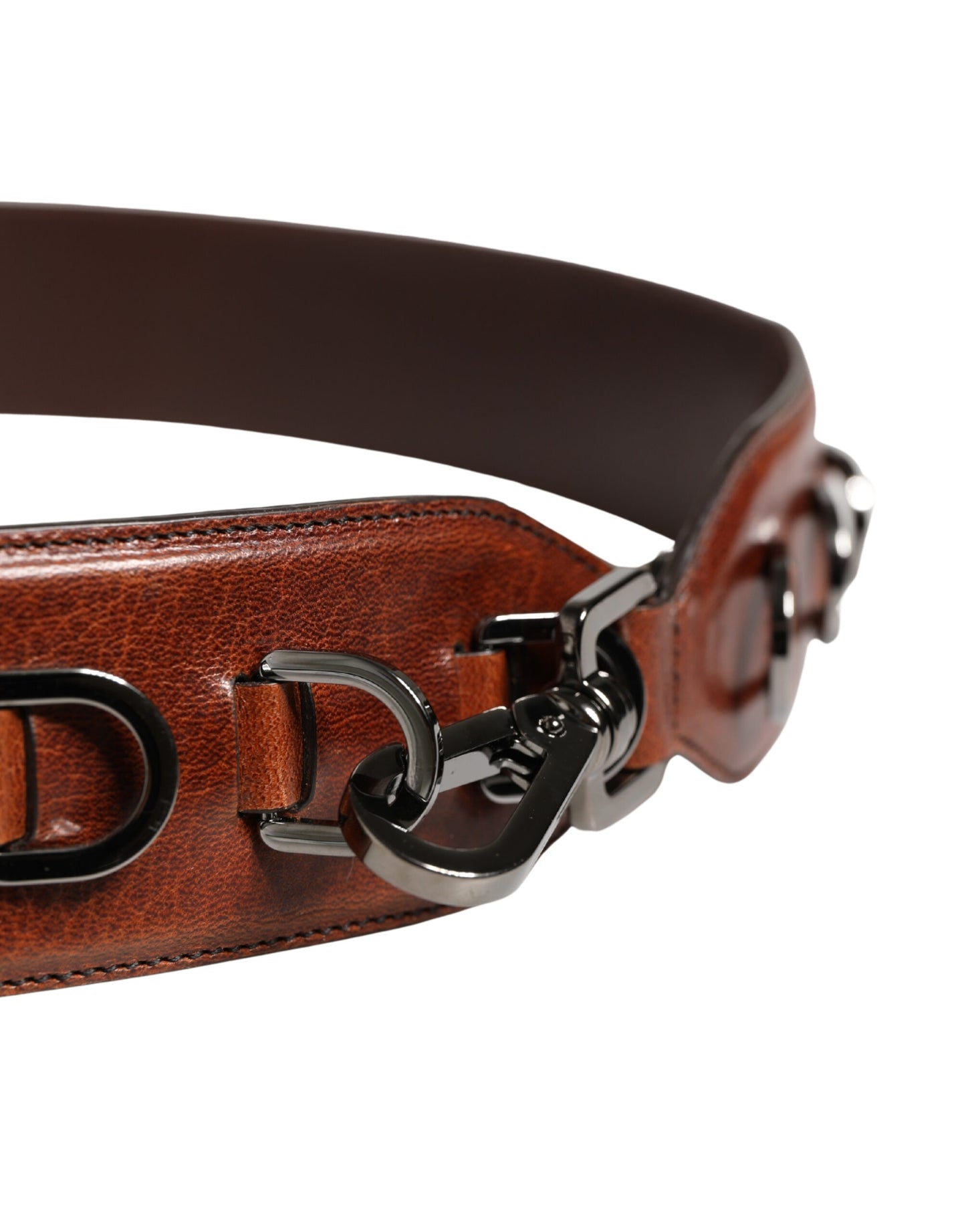 Shoulder Strap by Dolce & Gabbana for men in exotic leather brown showcases a enviable design, perfect for elevating any ensemble as part of the Exotic Leather Shoulder Strap collection.