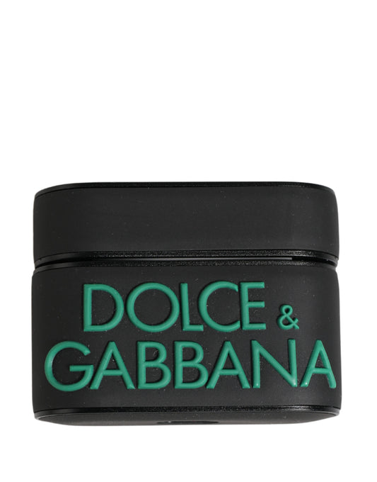 Dolce & Gabbana Polycarbonate PVC & Tin Earbuds Carrying Case - Black