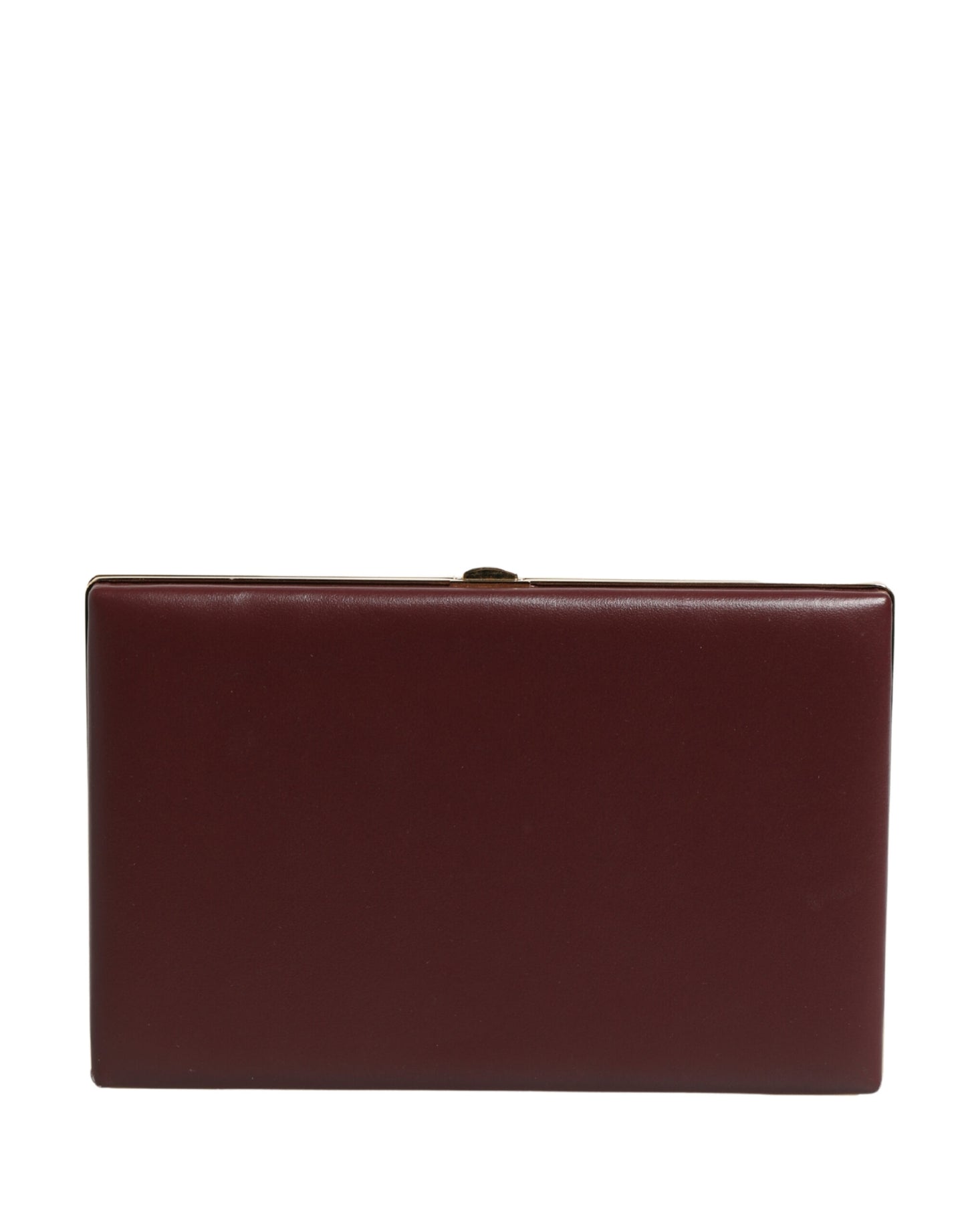 Evening Clutch Handbag by Dolce & Gabbana for women in calfskin leather black, brown & gold features a architectural silhouette, showcasing a secure , ample , and versatile for a architectural finish.