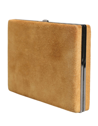 Evening Clutch Handbag by Dolce & Gabbana for women in calf leather & aluminium beige, black & red features a architectural silhouette, showcasing a secure , ample , and versatile for a architectural finish.