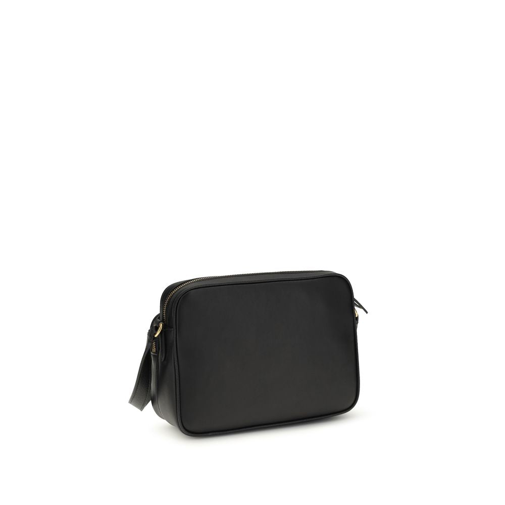 2-in-1 Shoulder & Crossbody Bag by Valentino Garavani for men in bos taurus calf leather black presents a versatile silhouette, showcasing a secure and versatile with versatile crossbody-strap, shoulder-strap & adjustable-strap for a sophisticated look.