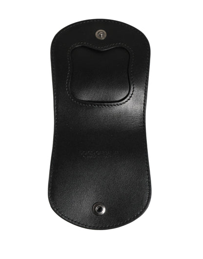 Wallet by Dolce & Gabbana for men in exotic leather & viscose black showcases a refined silhouette, artfully capturing the essence of the refined Exotic Leather Viscose Wallet design with functional compact-design bifold.