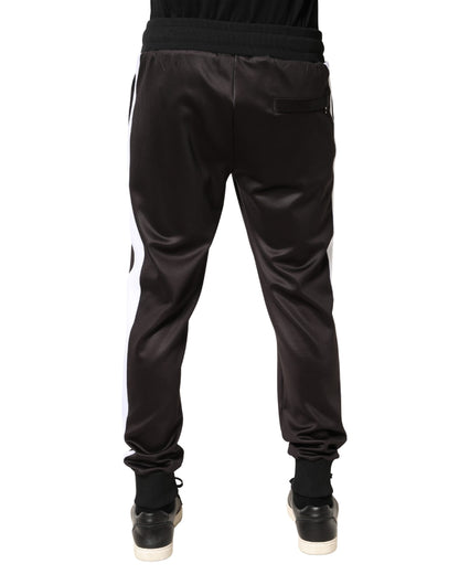 Dolce & Gabbana Brown Polyester Skinny Jogger Trouser Pants