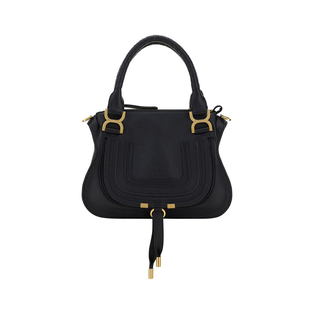 Shoulder Flap Bag by Chloé for women in bos taurus calfskin leather black, signature & monogram showcases a enviable silhouette, artfully detailed with a secure flap & zipper, organized external-pockets, and versatile shoulder-strap, handle & adjustable-strap for a enviable look.