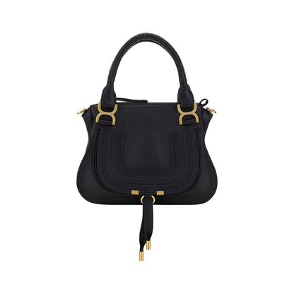 Shoulder Flap Bag by Chloé for women in bos taurus calfskin leather black, signature & monogram showcases a enviable silhouette, artfully detailed with a secure flap & zipper, organized external-pockets, and versatile shoulder-strap, handle & adjustable-strap for a enviable look.