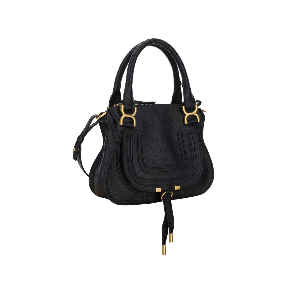 Shoulder Flap Bag by Chloé for women in bos taurus calfskin leather black, signature & monogram features an effortlessly chic silhouette with a secure flap & zipper, ample external-pockets, and versatile shoulder-strap, handle & adjustable-strap for effortlessly chic everyday luxury.