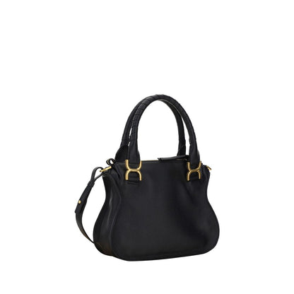 Shoulder Flap Bag by Chloé for women in bos taurus calfskin leather black, signature & monogram features a effortless chic silhouette with a secure flap & zipper, ample external-pockets, and versatile shoulder-strap, handle & adjustable-strap for a effortless chic finish.