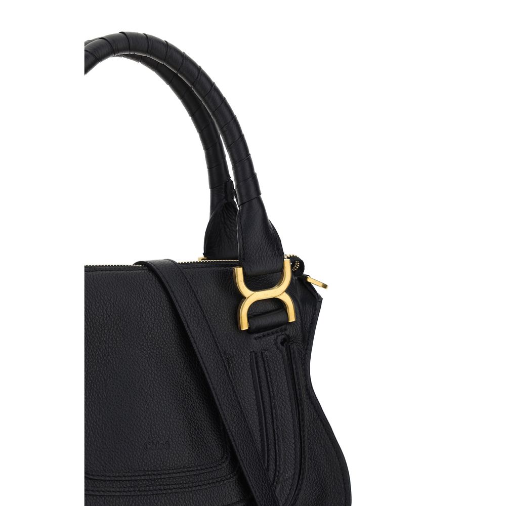 Shoulder Flap Bag by Chloé for women in bos taurus calfskin leather black, signature & monogram showcases a enviable silhouette, artfully detailed with a secure flap & zipper, organized external-pockets, and versatile shoulder-strap, handle & adjustable-strap for a enviable look.