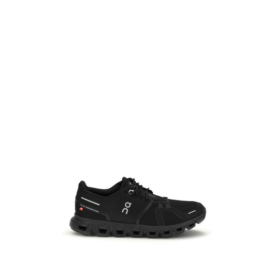 Athletic Sneakers by ON for women in tu polyester & polyurethane black features an exquisite silhouette, showcasing the premium athletic style of the Women's Athletic TU Polyester & Polyurethane Sneakers with an exquisite finish.