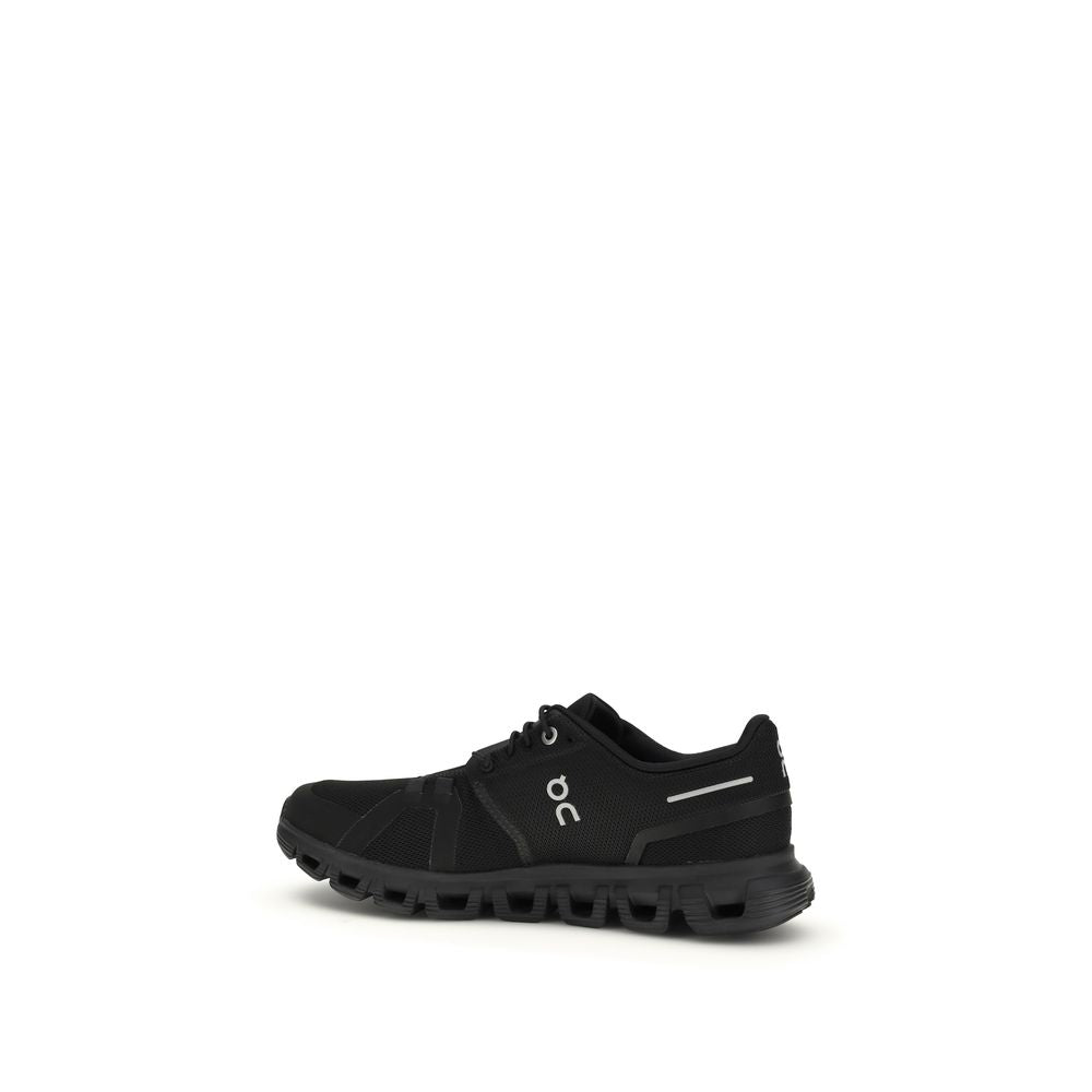 Athletic Sneakers by ON for women in tu polyester & polyurethane black features an effortless chic silhouette, showcasing the signature athletic style of the Women's Athletic TU Polyester & Polyurethane Sneakers collection with a truly effortless chic finish.