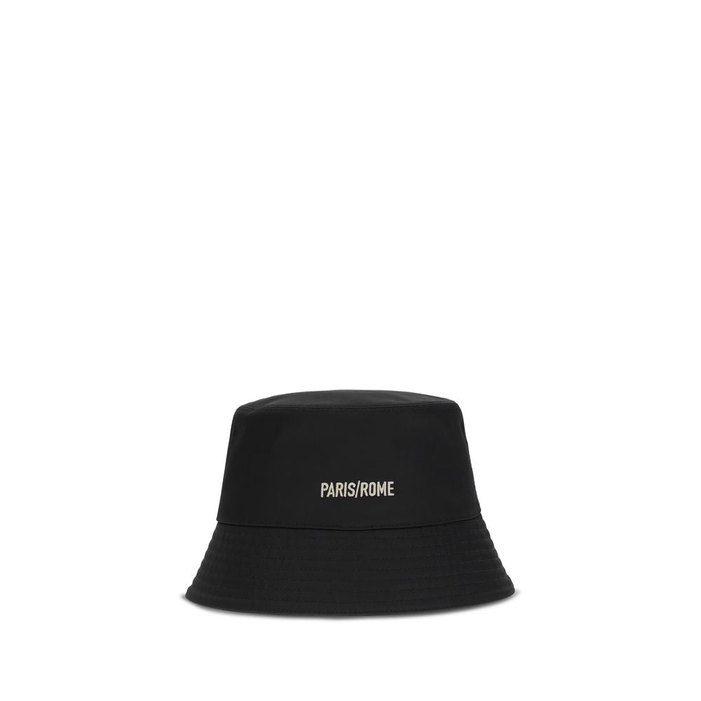 Bucket Hat by Valentino Garavani for men in cotton polyester black features an cosmopolitan luxe silhouette, artfully capturing the essence of the cosmopolitan luxe Cotton Polyester Bucket Hat design for a sophisticated look.
