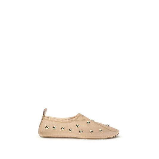 Ballet Flat Shoes by Chloé for women in polyamide & mesh gold, multicolor & transparent showcases a enchanting silhouette as part of the Women's Polyamide & Mesh Ballet Flat Shoes collection, defined by a enchanting and for a enchanting look.