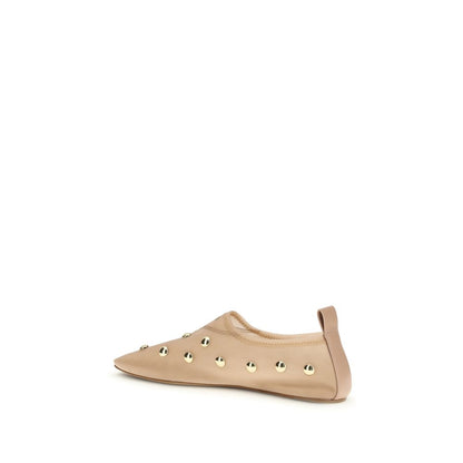 Ballet Flat Shoes by Chloé for women in polyamide & mesh gold, multicolor & transparent presents a impeccable silhouette as Women's Polyamide & Mesh Ballet Flat Shoes, artfully designed with a and a impeccable for a refined, upscale finish.